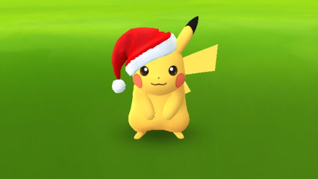GAMEdigital's tweet photo. Poké Trainers! You have until 7PM to catch Holiday Pikachu! Catch 'em before it's too late. Caught 'em? Share your tips! #PokémonGO https://t.co/b1j1D0NydR