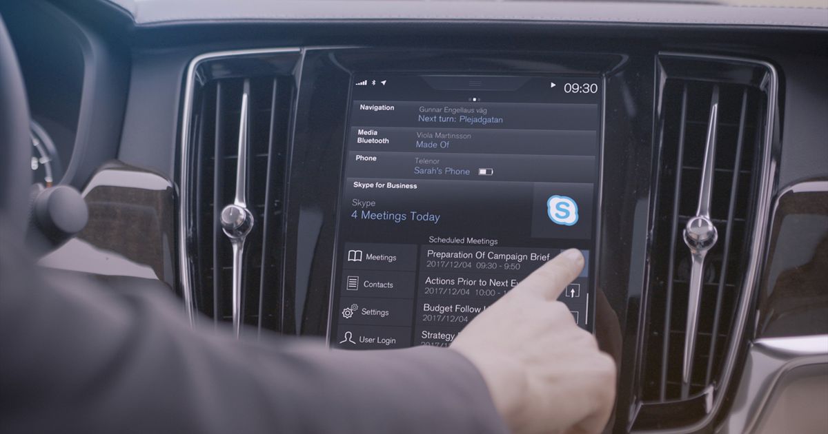 Volvo's high-end cars will come with Skype built in