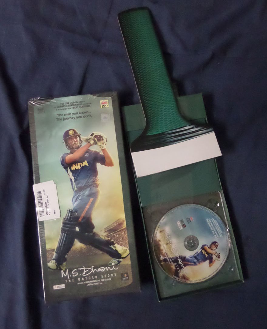 Im_SantoshKumar's tweet photo. Look what i got @msdhoni the untold story #DVD from @amazonIN very excited to watch it again @itsSSR @DishPatani @Advani_Kiara @foxstarhindi https://t.co/UmD6sH8CLm