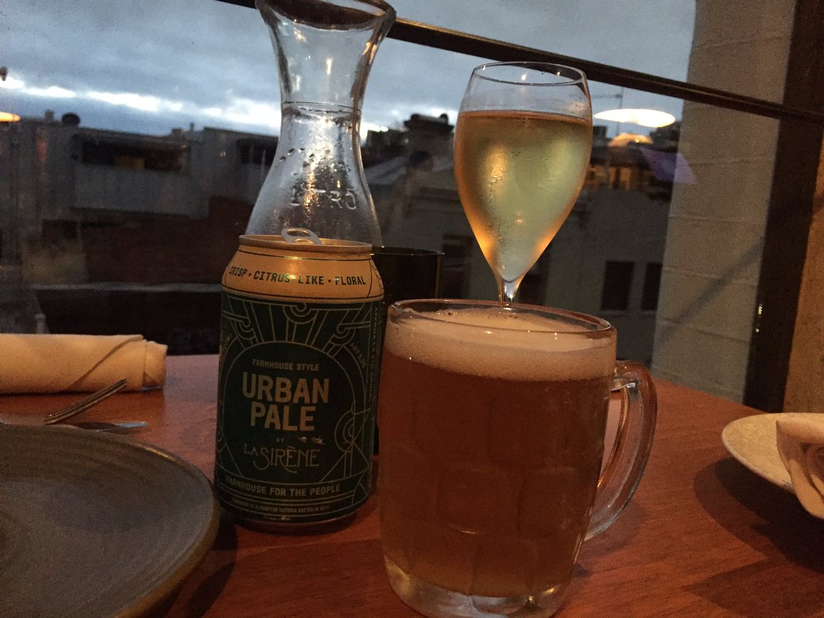 @thepanamadiningroom enjoying the crisp and refreshing <a href="/lasirenebrewing/">La Sirène Brewing</a> #urbanpale #datenight #kidfree #craftbeer #holidays #melbournelife