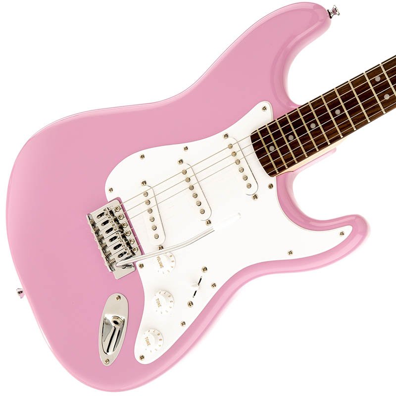 Squier by Fender フェンダー ピンク ストラトキャスター 素敵なピンクで決めちゃいましょう！フェンダー直系スクワイヤーの