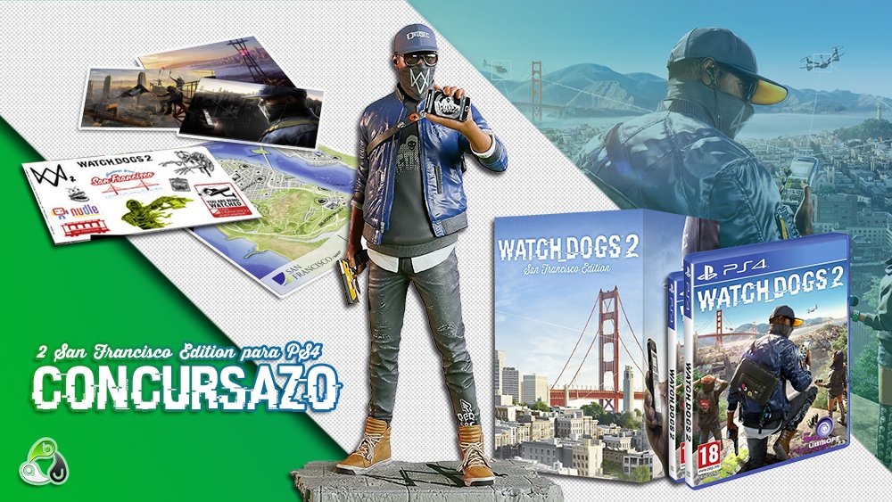AlfaBetaJuega's tweet photo. ¿Todavía no has participado? Sorteamos 2 San Francisco Edition para PS4 de #WatchDogsABJ ¡Una puede ser tuya! https://t.co/wMBO0Fkf7T https://t.co/TgHAXhrFJ4
