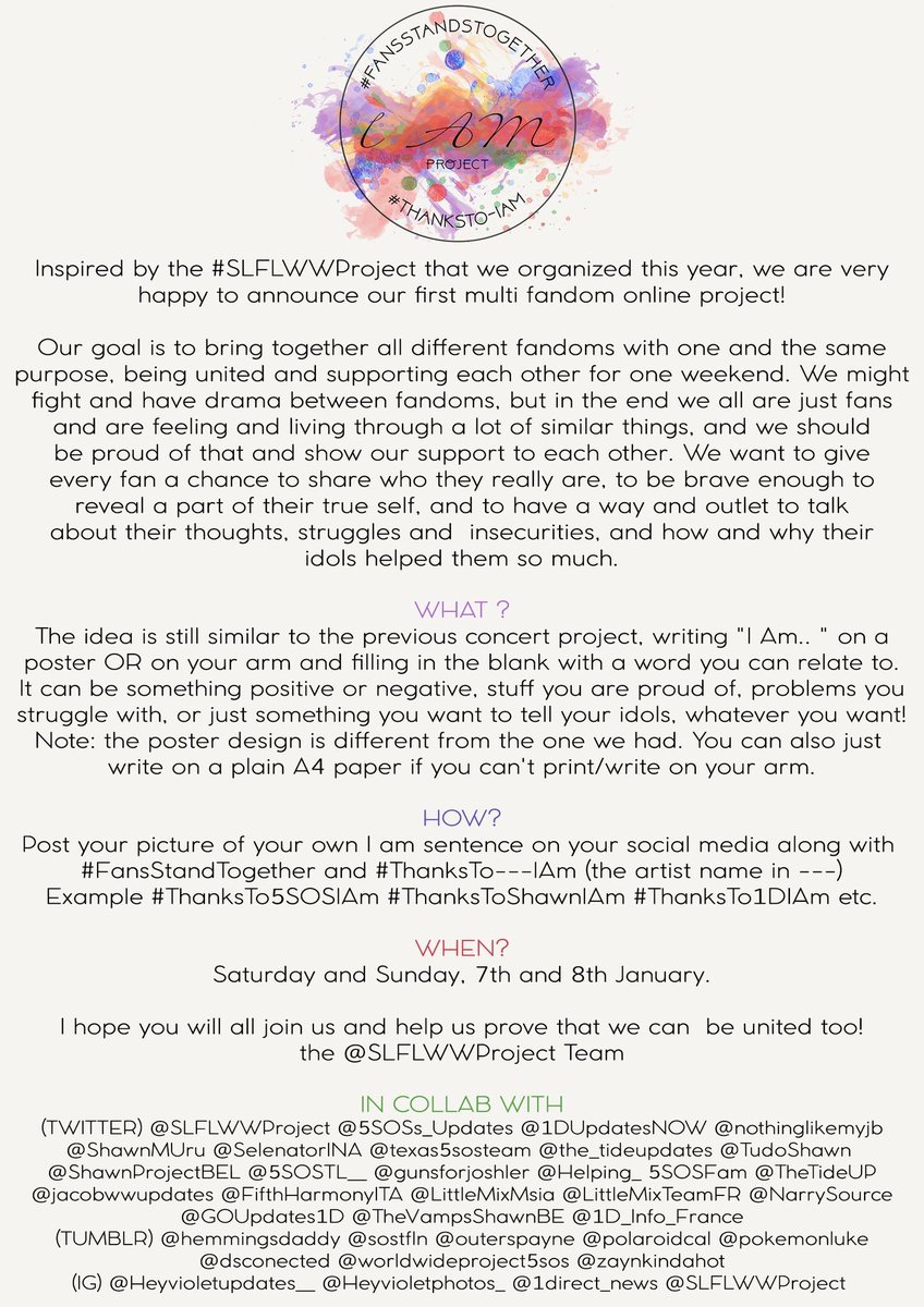 IAmProjectTroye's tweet photo. There's a new multi-fandom project run by @SLFLWWProject that you should check out!!
Details in pics below 👇🏻👇🏻
#FansStandTogether https://t.co/9daaSnqKoC