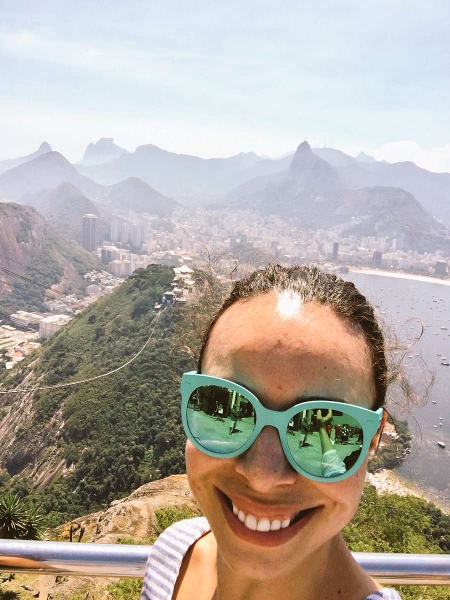 New <a href="/havaianasBR/">Havaianas Brasil</a> sunglasses. They're rubber! View of Rio from Sugarloaf Mountain. #RiodeJaneiro #visitrio #brazil #travel