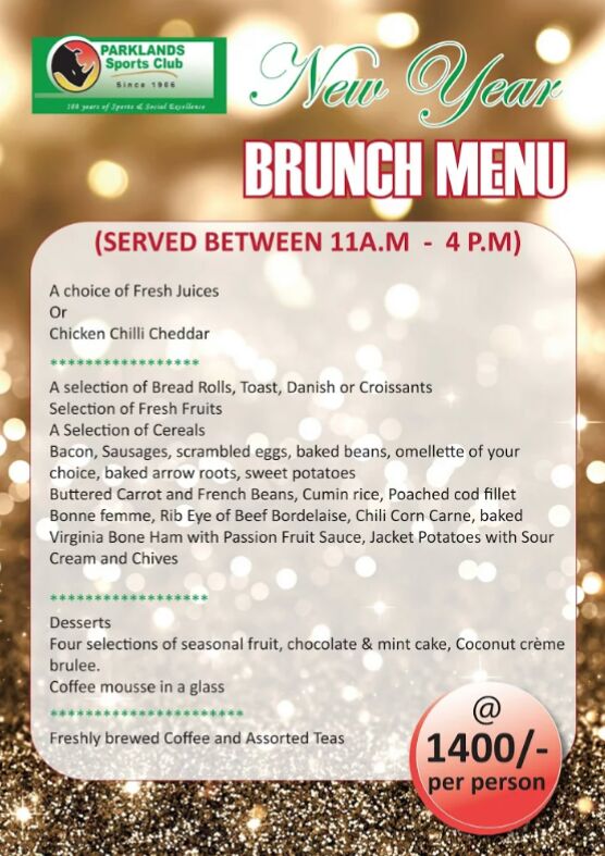 parklandsports's tweet photo. Come Enjoy our Sumptuous Delicacy Menu as We usher in the New Year at Parklands Sports Club https://t.co/8J3K6RLRgR
