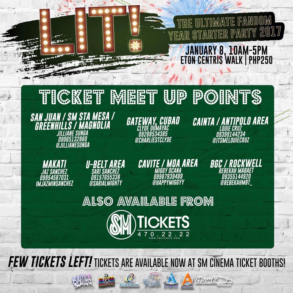 BYEROPE's tweet photo. If you want to buy tickets but have no time to go to SM, here are the meetup points. Pls RT! https://t.co/DELzfArIqM