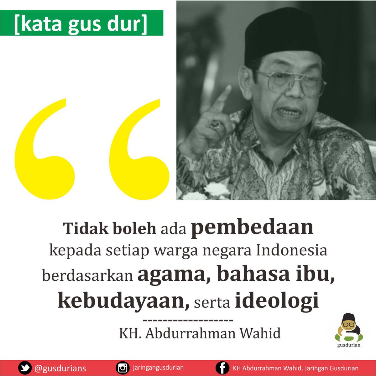 Sambil nderes Gus Dur, #YukYasinan