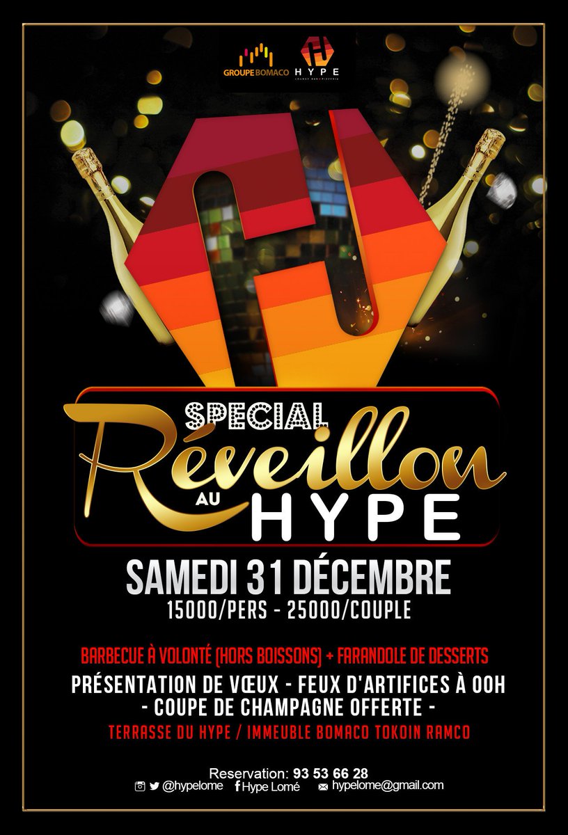 groupeBomaco's tweet photo. Encore quelques heures pour le Spécial Réveillon, en collaboration avec @HypeLome. Êtes-vous prêts ? #Team228 #GrpeBomaco https://t.co/q8Yq587BPJ