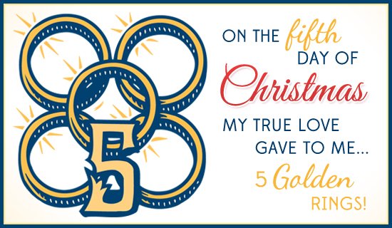 EnableCG's tweet image. The fifth day of Christmas
My true love sent to me
Five gold rings,