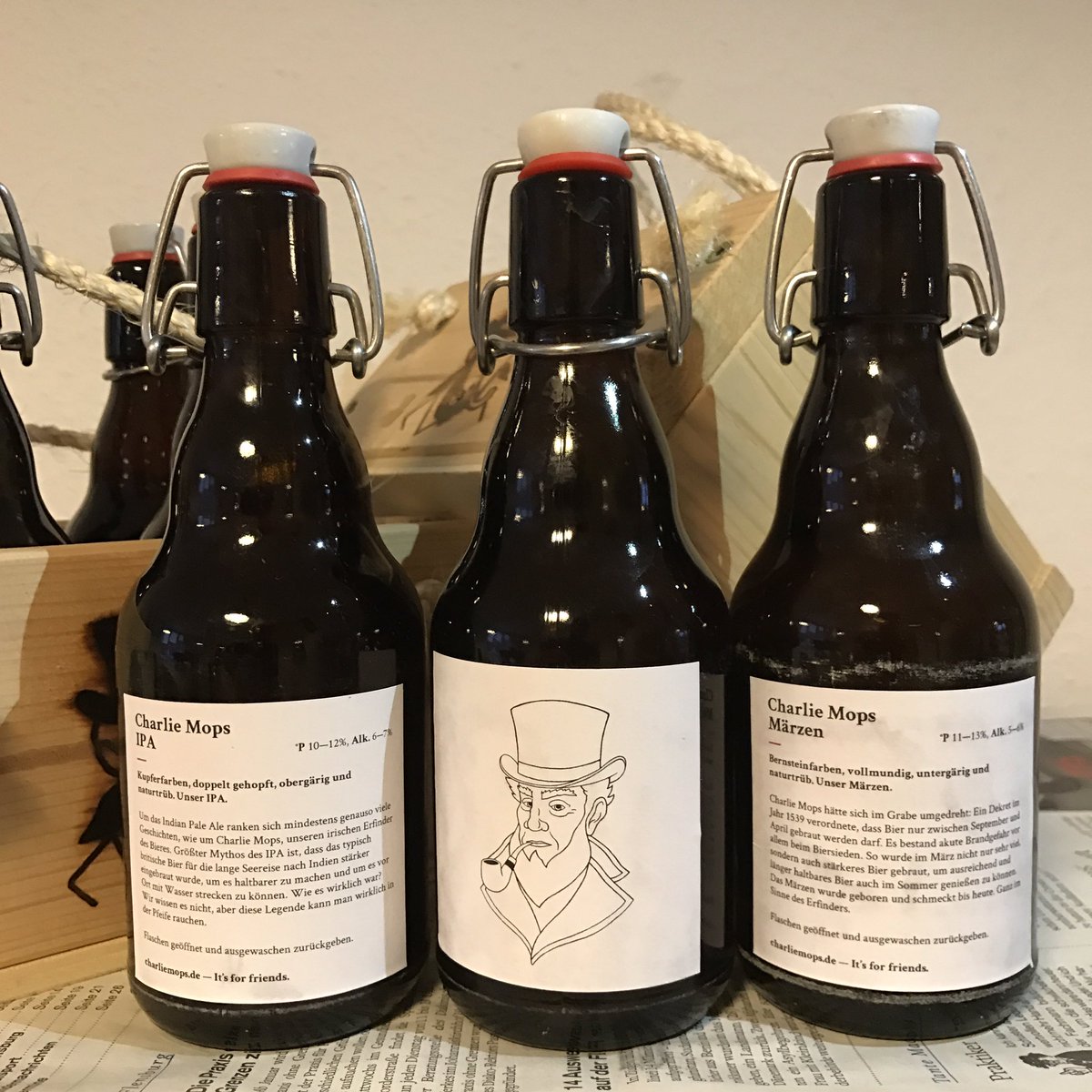 Charlie Mops Neue Etiketten Gewohnte Handarbeit Craft Beer Design