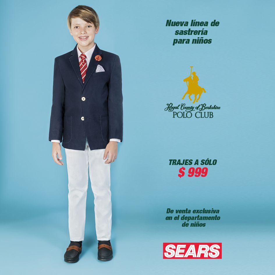 escándalo lineal promedio Sears México on Twitter: "Trajes Polo Club a sólo $999. #SearsMeEntiende  Promoción valida hasta agotar existencias. *Consulta bases en tienda.  https://t.co/RL3cHDcHRl" / Twitter