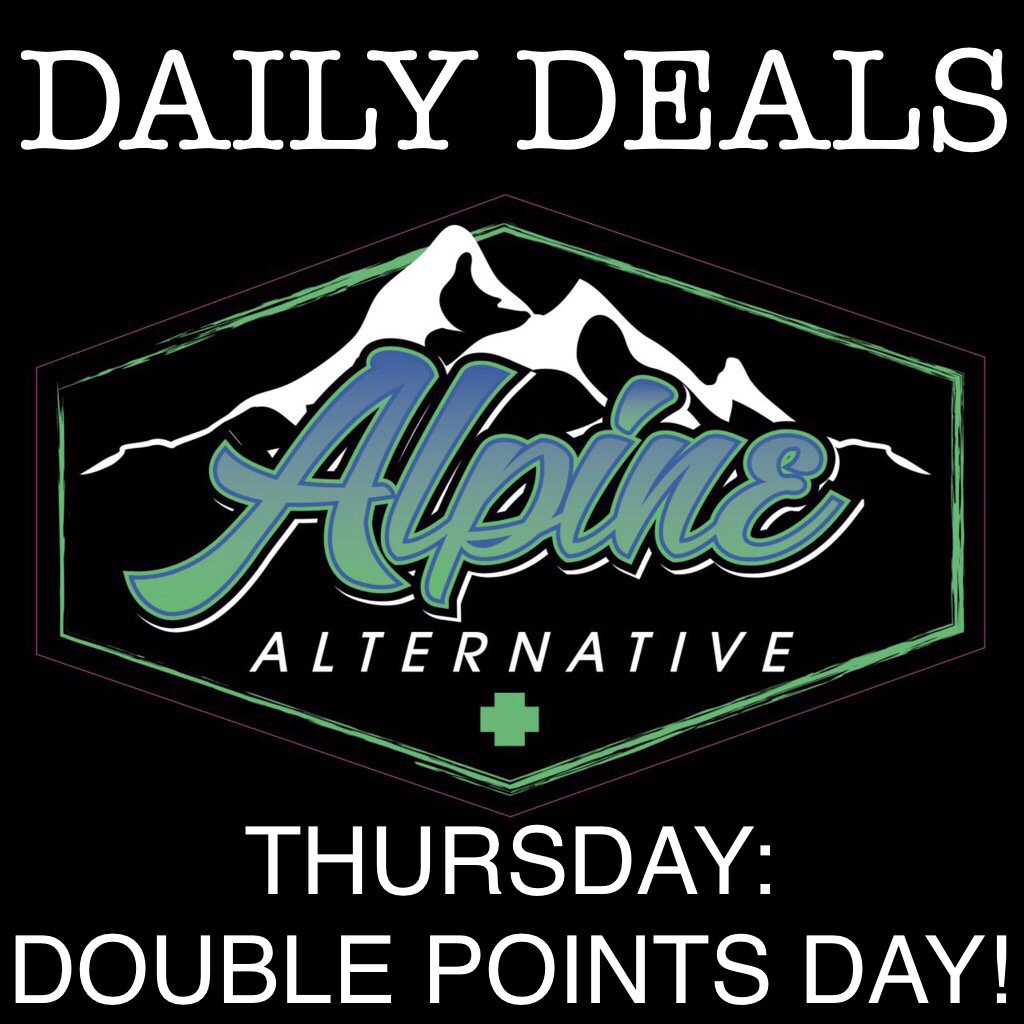teamalpine916's tweet photo. Another Round Of Double Points Starts In An Hour! Come On In 10-8 &amp; Get Double Loyalty Points All Day At #AlpineAlternative! 👍 #TeamAlpine https://t.co/ub4dhLGVy9