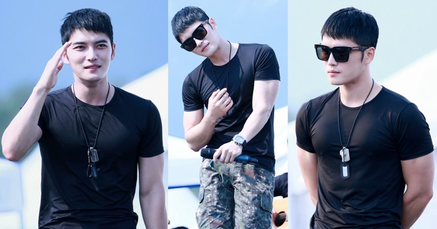 50tonsJaejoong's tweet photo. O que 21 meses no exército fizeram com o nosso Jae. 
Eu ouvi um amém? #WelcomeBackJaejoong https://t.co/PtxOx4W1Ca