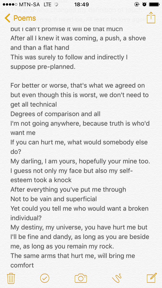 JadedWords_'s tweet photo. "holdin on to memories before I made you mad. It's all my fault, why else would you destroy the face you call beautiful"
#Poetry
#JadedWords https://t.co/4RteK2wjlW