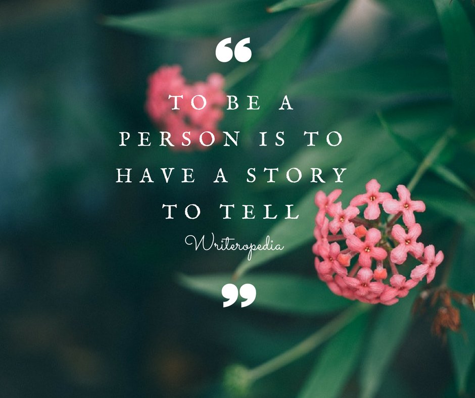 Writeropaedia's tweet photo. Be A Person & Tell Your Story.
#Writeropedia #ContentWriting #OnlineMarketing #Lifewinsin2017 #CantGetEnough #freelanceContentWriting https://t.co/7P5UEpKHWL