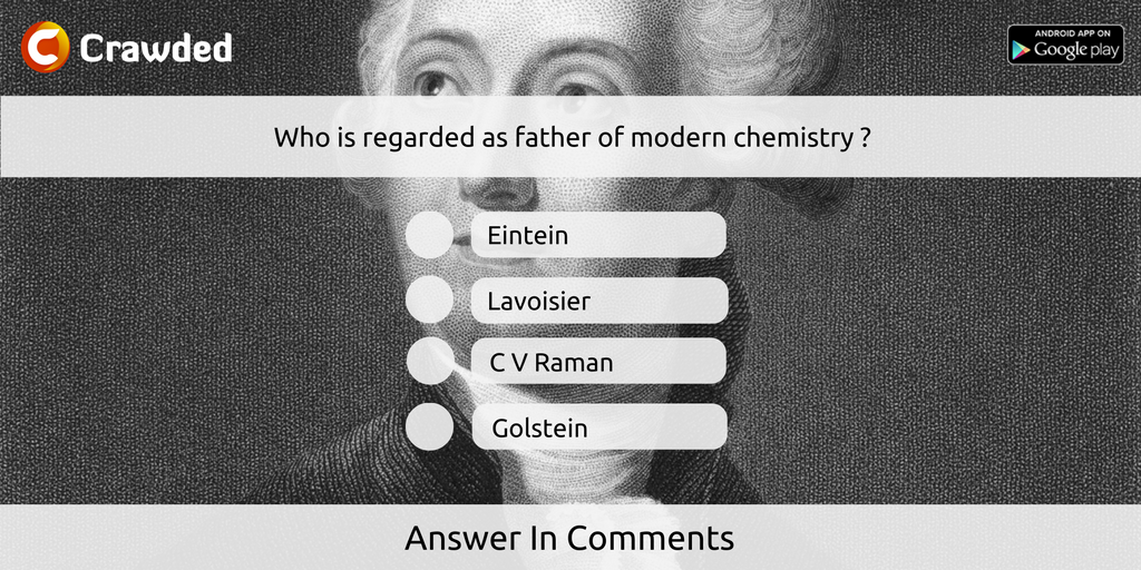 crawdedindia's tweet photo. Do you know who's the father of modern chemistry? Let us know your answer in Replies!
ANSWER-  https://t.co/3ZvQ6imXQl
#Chemistry #Crawded https://t.co/vZ7150Ajbi