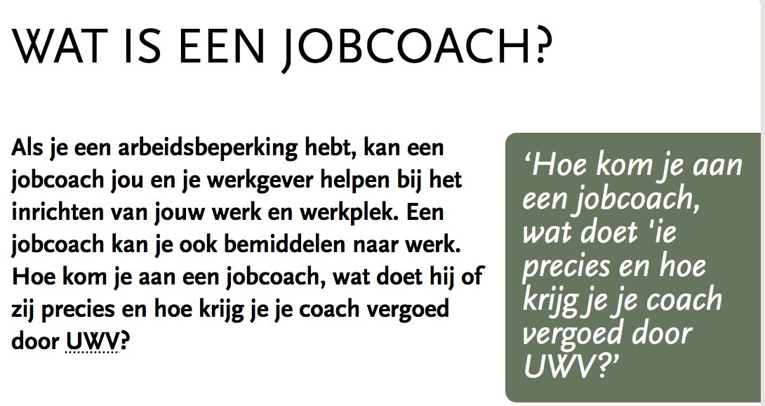 MinisterieSZW's tweet photo. Wanneer kan ik een #jobcoach inschakelen? → https://t.co/48FhxNFrIP (via @UWVnl) https://t.co/dmiUYuAc88