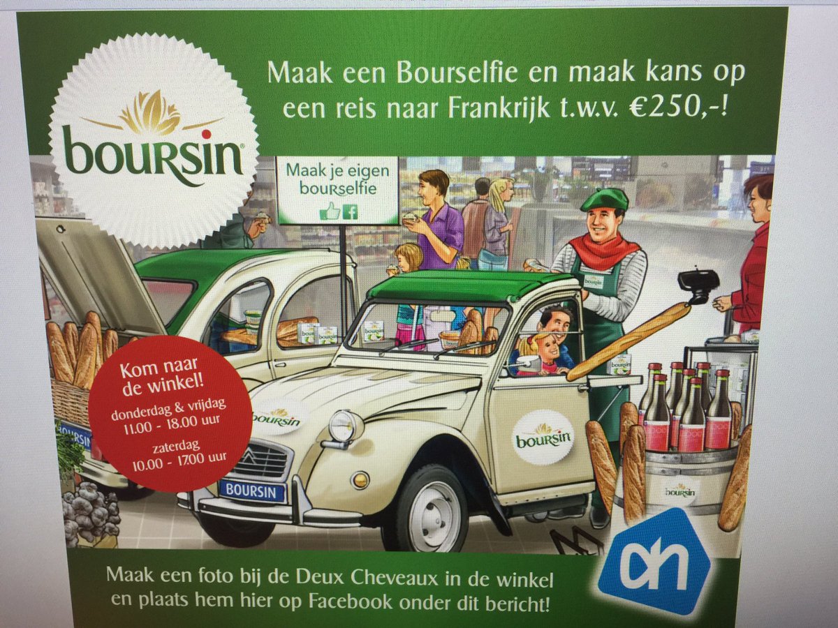 Vanaf vandaag bij <a href="/albertheijnvos/">Albert Heijn Vos</a> Westergracht: bij aankoop van Boursin een gratis vers stokbrood en kans op een reis naar Frankrijk!