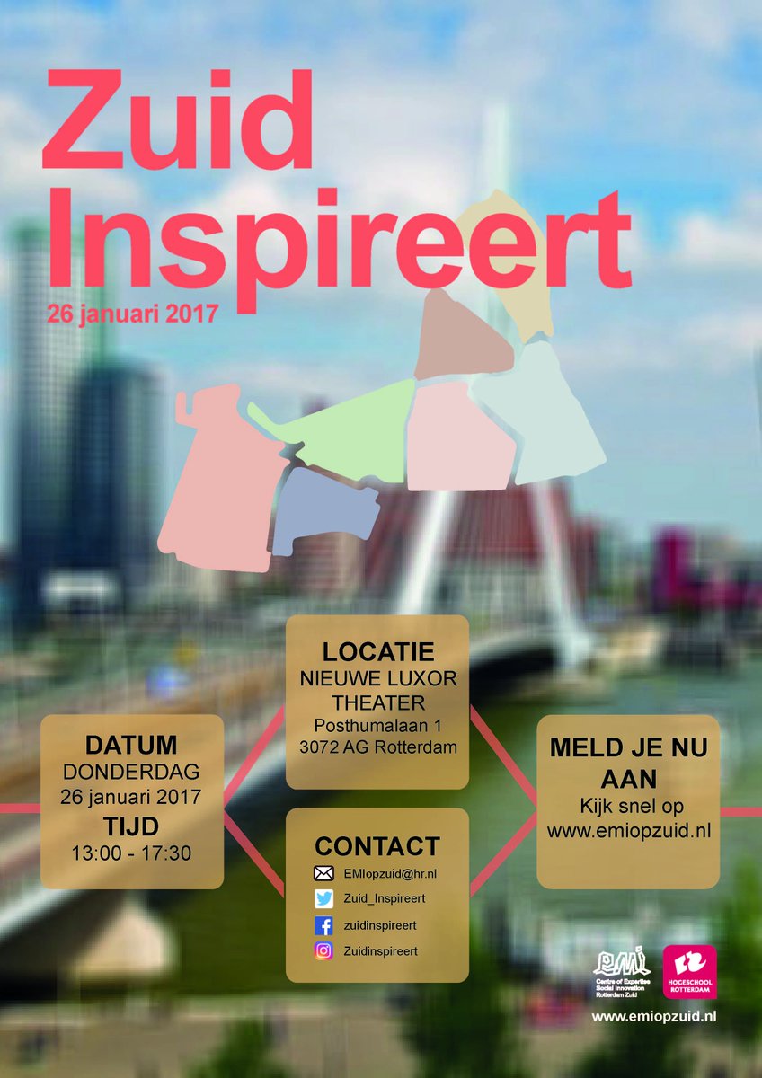'Your future' 'Waar is papa' 'BMX' 'Taal maakt sterk'. 30+ presentaties <a href="/hsrotterdam/">Hogeschool Rotterdam</a> <a href="/rotterdam/">Gemeente Rotterdam</a> Zuid @Duizendopzuid  emiopzuid.nl/agenda-92/2017…