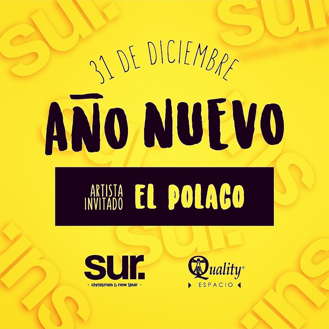 #Año nuevo en #SUR #Quality al aire libre <a href="/elpolacoOficial/">El Polaco Oficial</a> en vivo tickets 3516628407 <a href="/nochecba/">@NocheCba</a>