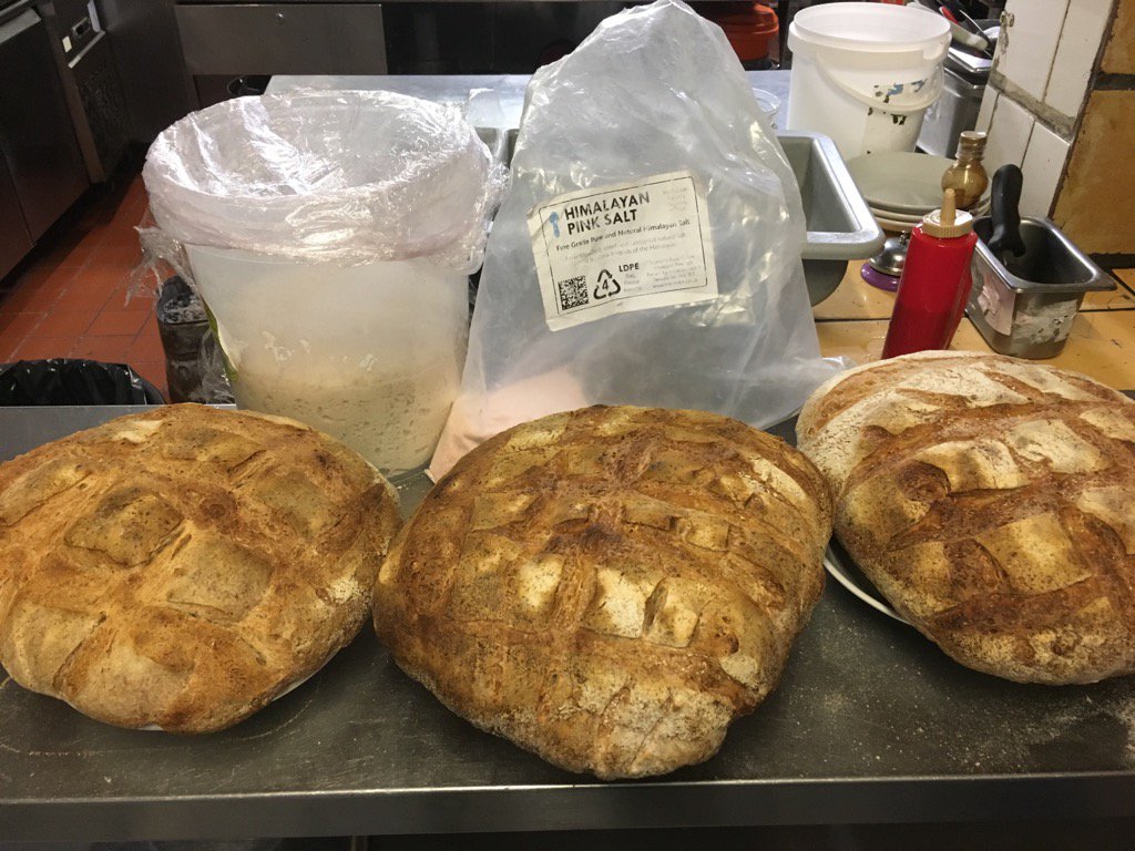 Sourdough  pink Himalayan salt and type 1 flower you. Cannot gat any better bread by Donna margherita