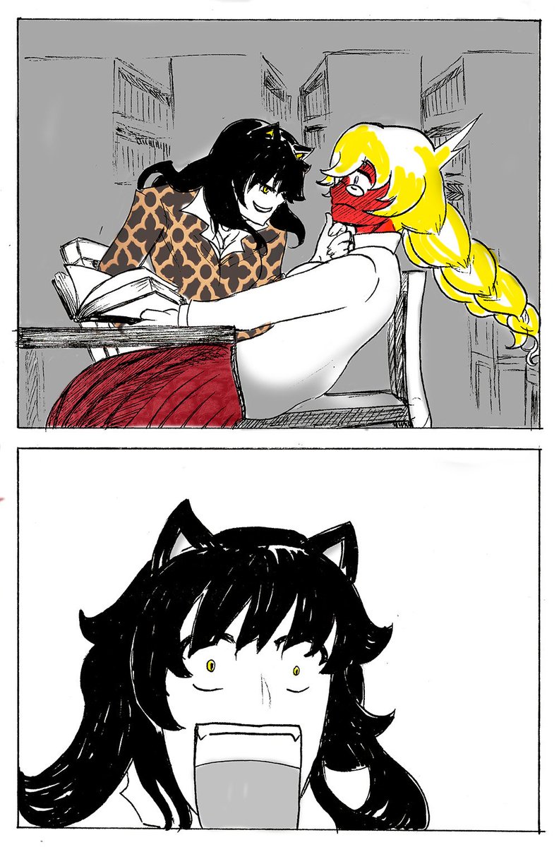 ShaYurigami's tweet photo. #RWBY #Bumbleby #Yuri #Femslash #ReverseChallenge https://t.co/iJM7FMpjAA