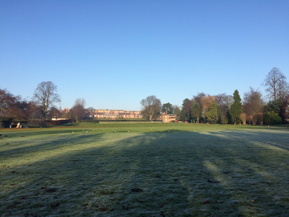 Winter Days at The Retreat. The mists lifted to reveal the grounds in the sun...