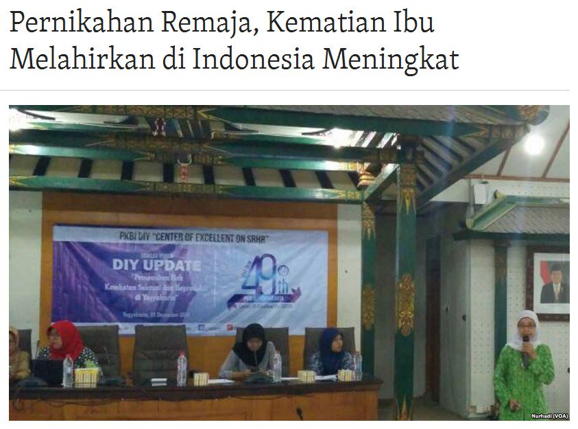 pkbidiy's tweet photo. Pernikahan Remaja, Kematian Ibu Melahirkan di Indonesia Meningkat: https://t.co/L80RvnOSi1
#InfoPKBI #DIYupdate https://t.co/tvyhlunRAC