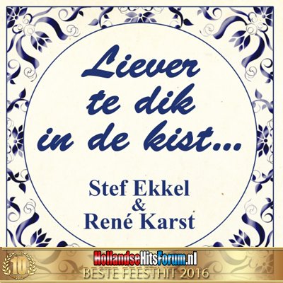 HHFnederland's tweet photo. Wat een verrassing.. 'Liever te dik in kist...' van @stefekkelkampen &amp; @renekarst gekozen tot HHF-Beste Feesthit-2016. De uitslag op HHF https://t.co/TJbSuhsawZ