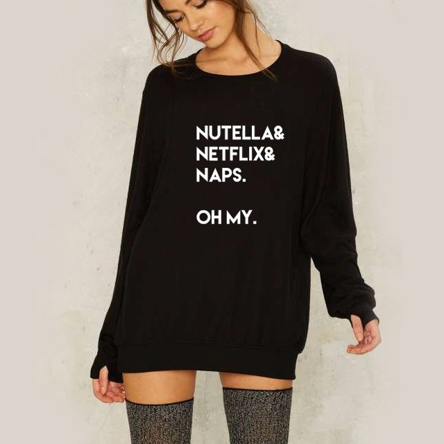 ShopNopal's tweet photo. All my favourite things start with N. #HappyHolidays #Netflix #Nutella #Naps #GraphicTee #Custom #ShopNopal https://t.co/Hm2rYKDOJ8