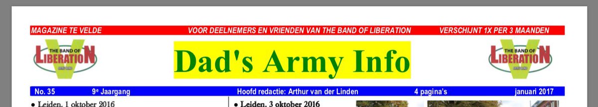 De nieuwe krant van <a href="/BandLiberation/">BandofLiberation</a> is gereed. Dit keer 6 pagina's met verslagen en foto's. Vriend worden: bandofliberation.nl (Contact)