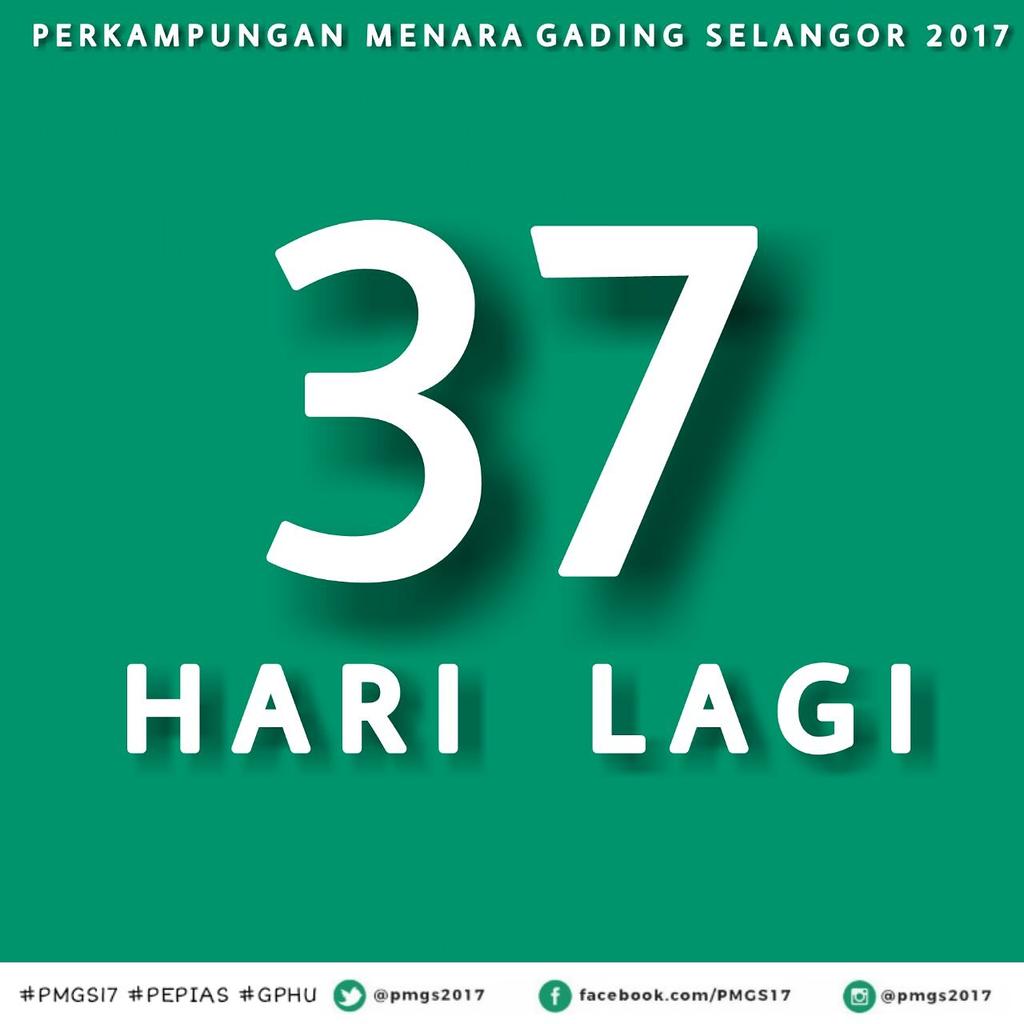 pmgselangor's tweet photo. Hanya berbakikan 37 hari lagi, mari kita tajdid niat kita π
#pmgs17
#pepias
#gphu
#roadtopmgs17 https://t.co/CzL43A8r0m