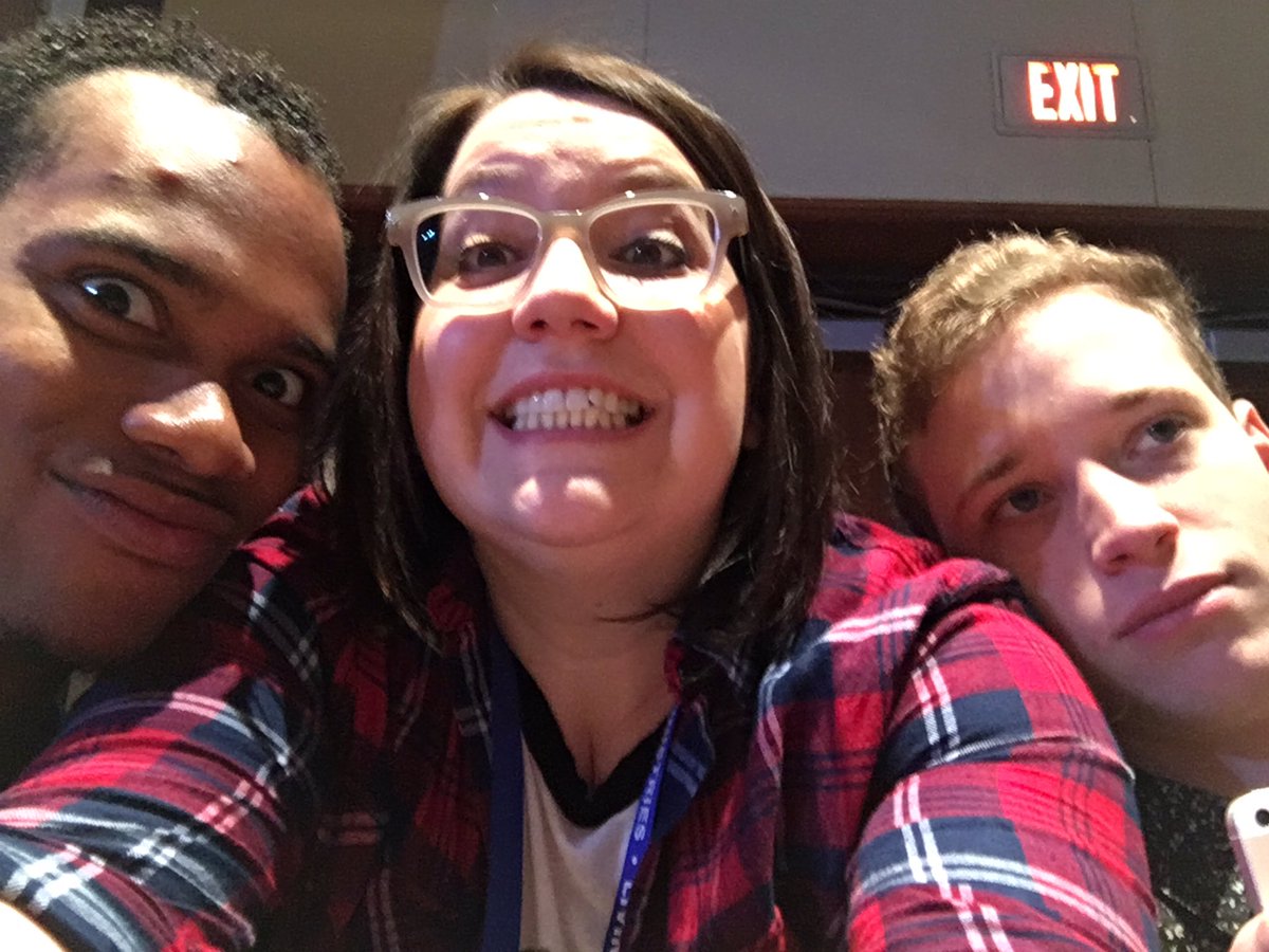 gfallon14's tweet photo. "Backstage" Jumpstart! #migath16 https://t.co/OfOrtxpnrZ