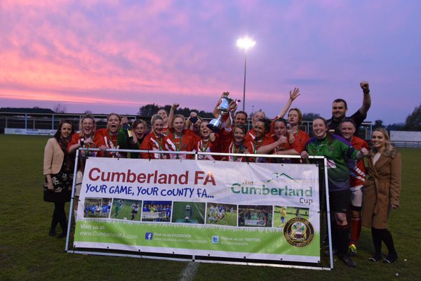 CumbriaWomensL's tweet photo. Former CWL team Workington Reds Ladies won the Cumberland Women's Cup beating Carlisle Utd Ladies! #2016Stats #WomensFootball https://t.co/pulguEtxQB
