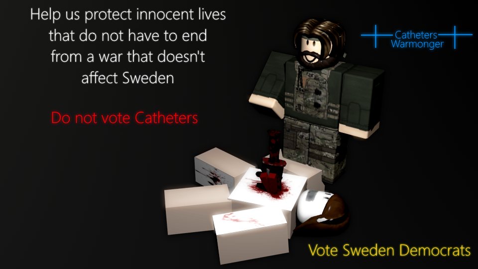 RNRBLX's tweet photo. Protect Sweden, protect the people, and keep their freedom and power. Vote Sweden Democrats. #ROBLOX https://t.co/gv6y3fbs6Y