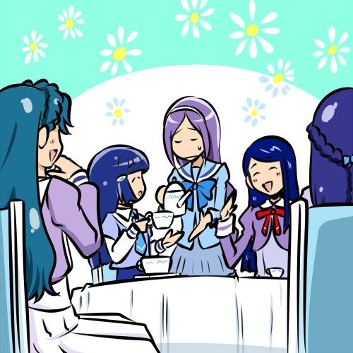 こがね 生徒会話に花が咲く プリキュア版深夜の真剣お絵描き60分一本勝負