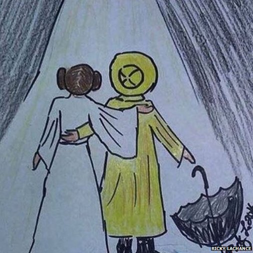 Tributes in art for Debbie Reynolds &amp; Carrie Fisher 

bbc.in/2hQQhcY
