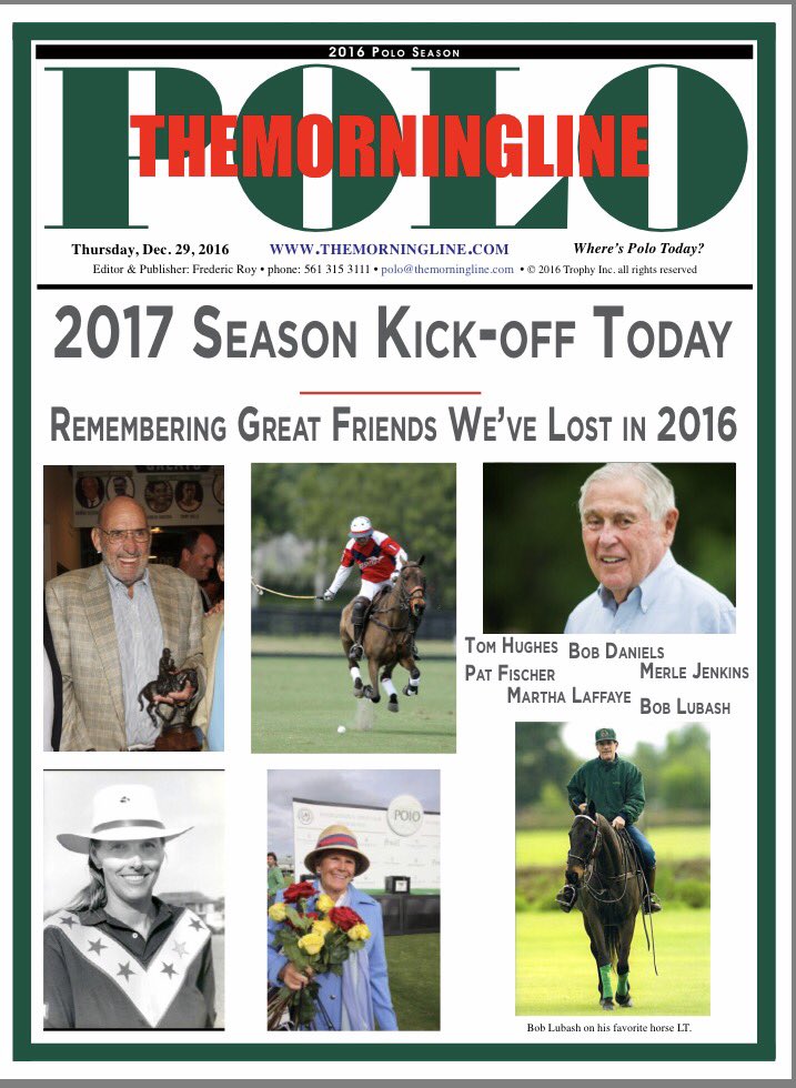 Remembering those we lost in 2016 #polofriends