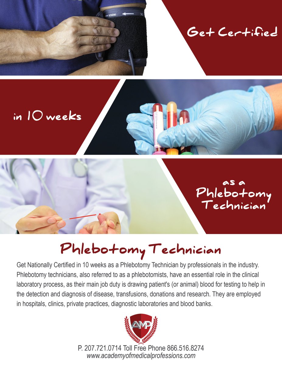 academyofmp207's tweet photo. Let us help you with your new career in 2017! #AcademyofMedicalProfessions #Medicalcareers #AdultEducation #Onlinecourses #Phlebotomytech https://t.co/FooohMPIe8
