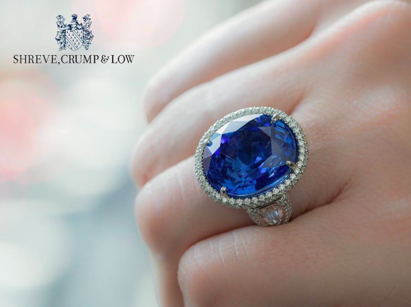 20.86kt Sapphire platinum ring... Stop by to view this stunning ring along with the rest of our incredible sapphire jewelry collection