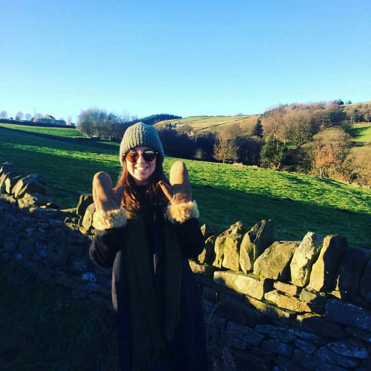 BySikora's tweet photo. Missy loving life in her gorgeous @BySikora #sheepskin #mittens! Buy online at https://t.co/vW23SO8NDK #yorkshire #holiday #style https://t.co/aNsXFRfyZp