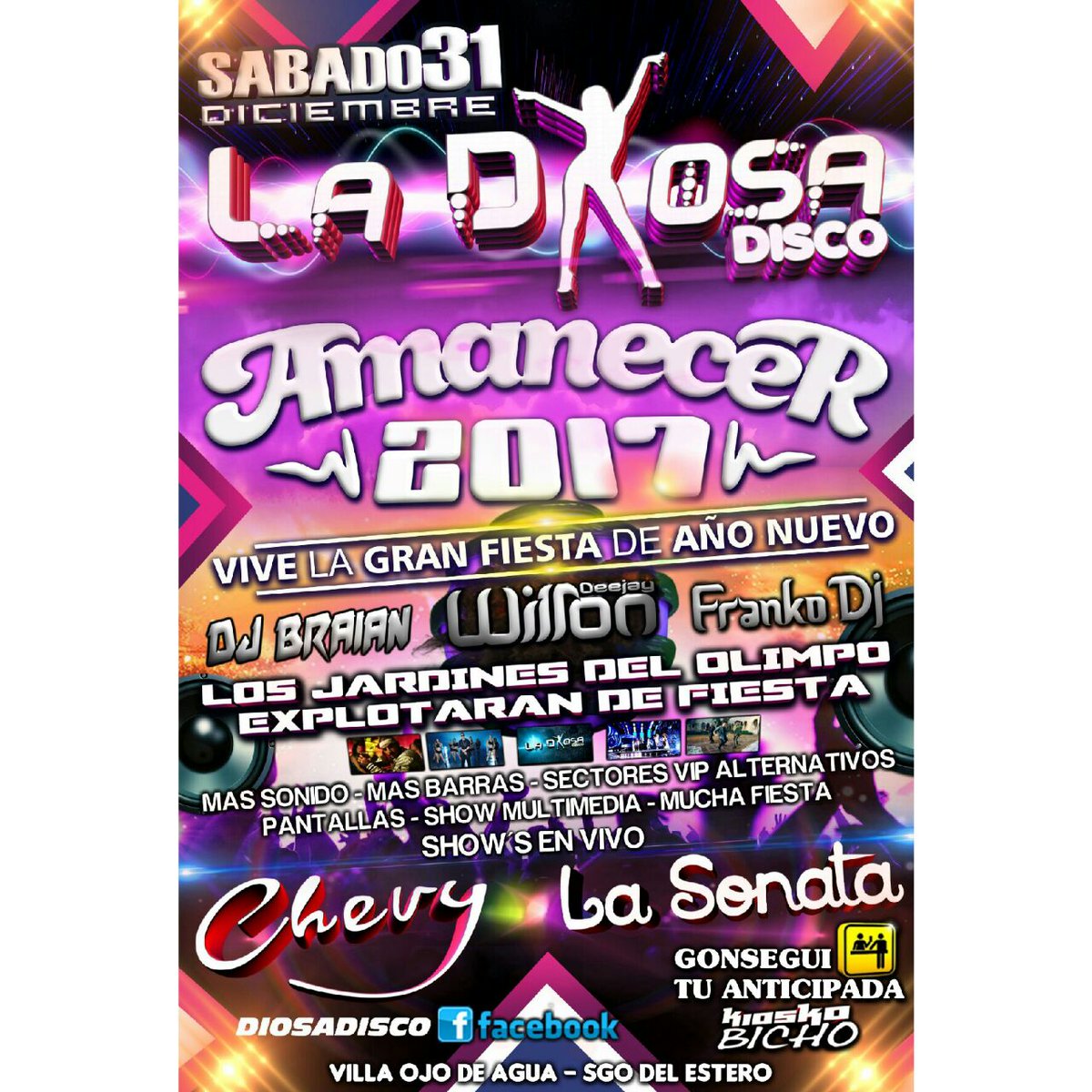 DiosaDiscoo's tweet image. SAB 31 Amanecer 2017😎💥
#3Djs #SectoresVipAlternativos #Barras #ShowMultimedia #ShowEnVivo=MUCHA FIESTA🎉🍻