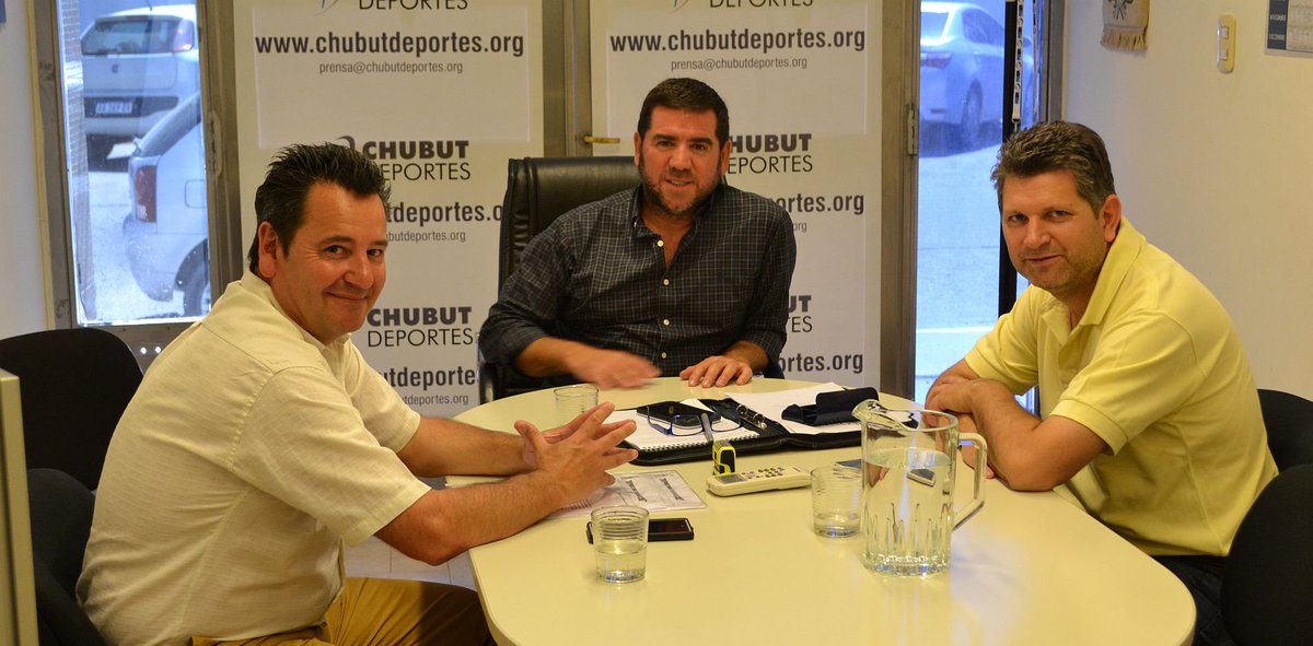 El presidente de Chubut Deportes, Walter Ñonquepán, se reunió con Intendentes de Corcovado, Ariel Molina, y de Gualjaina,  Marcelo Limarieri