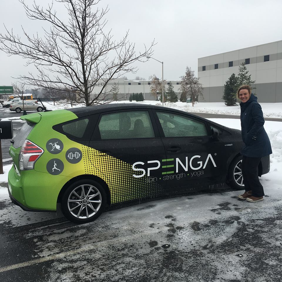 spengafitness's tweet image. #SPENGA is coming to Oak Park in 2017! Have you seen our wrapped car cruisin' around town yet? #OakPark