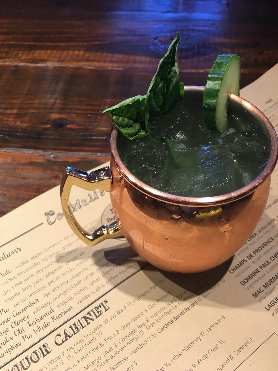Kid_Cashew's tweet photo. Featuring tonight Basil Cucumber Mule $8 #tanquersy @Tanquerayusa https://t.co/ZszYZ7Zxfo