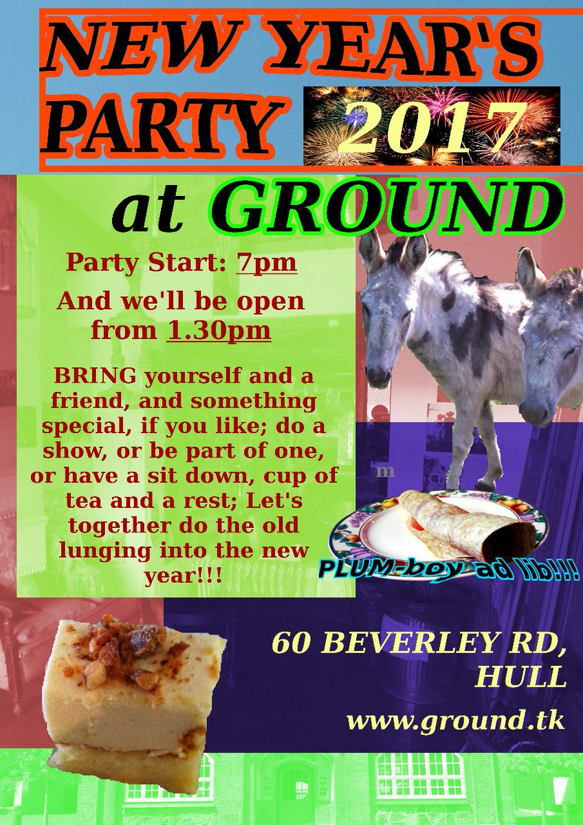 GroundGallery's tweet photo. We're having a new years Eve parteee! Hosted by the one and only #briangilson  c u there #hull https://t.co/hwji20QuYZ