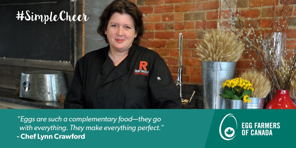 eggsoeufs's tweet photo. .@CHEF_LYNN has some egg-cellent advice. #SimpleCheer https://t.co/8T0b5WeKb6