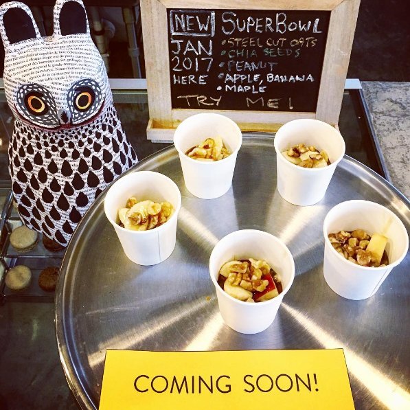 bwekafe's tweet photo. S U P E R B O W L
steel cut oats | chia seeds | peanut | apple | banana maple
--
Arriving at bwè kafe Jersey City 01/01/17. SAMPLING NOW! https://t.co/XjsPqrz6ep