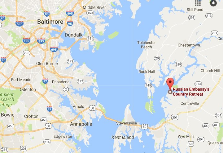 DanLamothe's tweet photo. Cast into the limelight: the Russian Embassy's now-closing "country house" on Maryland's Eastern Shore, not far from the Bay Bridge. https://t.co/0bsSIWhjO9