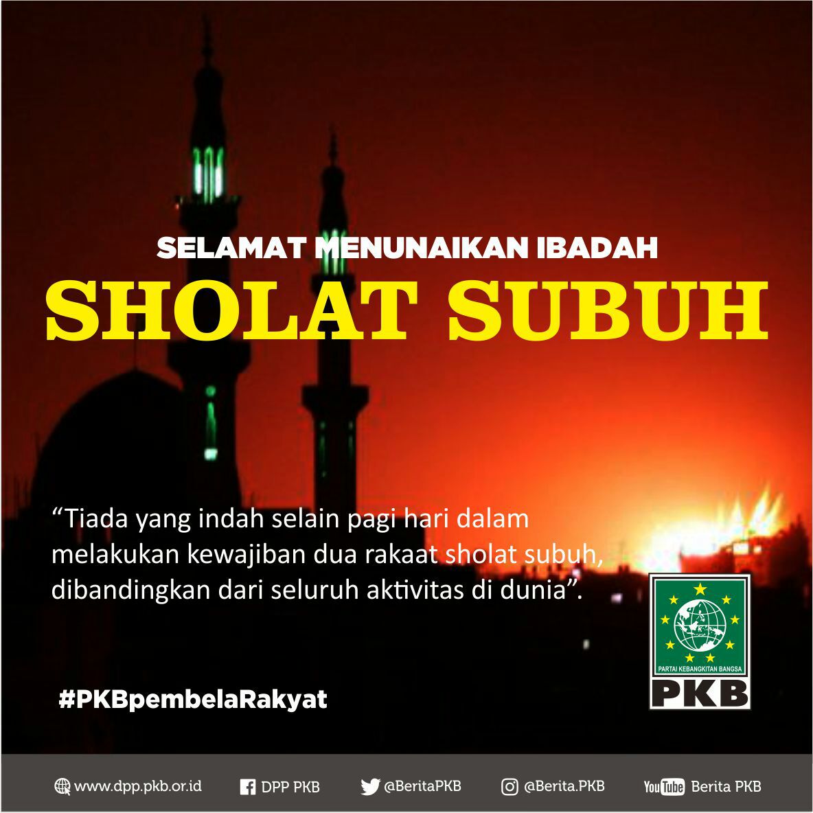 dpp pkb sur twitter selamat pagi sahabat2 seluruh penjuru 